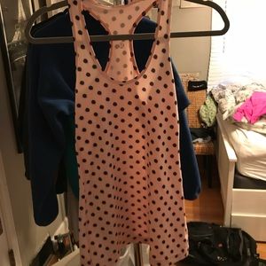 Lululemon polka dot racerback tank top